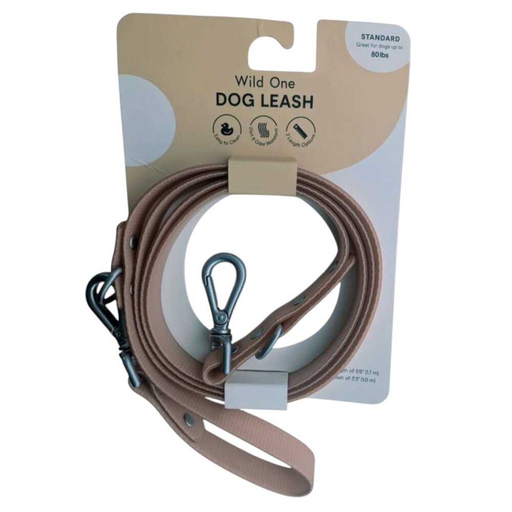 Wild One Dog Leash Standard | Adjustable 2 Lengths | | Up to 80 lbs | Pink New